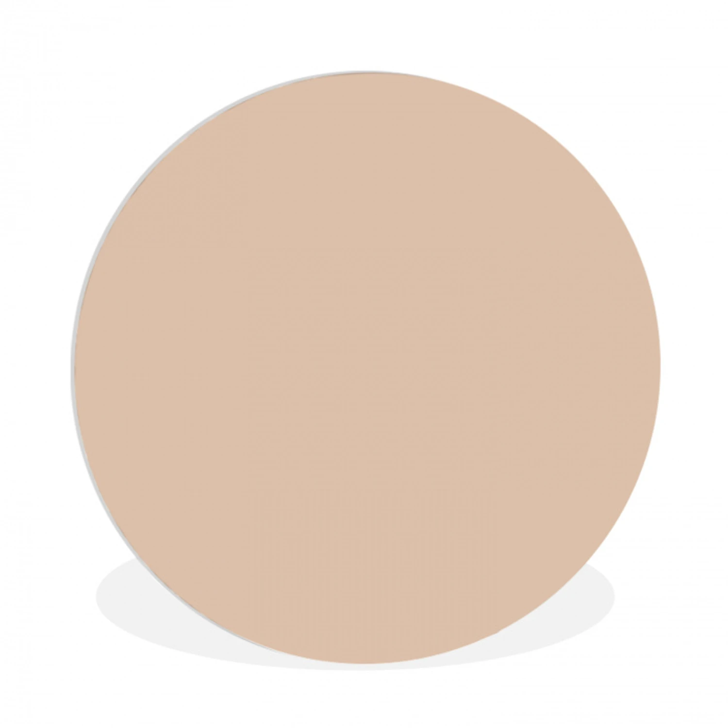 Beige - Kleuren - Effen Wandcirkel kunststof plaat 5mm dik klein 188 -3d