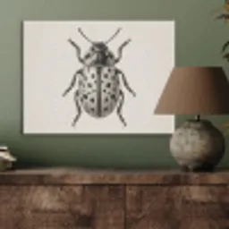 Kever - Insect - Vintage PET vilt klein -sfeer2