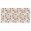 Bloemen - Botanisch - Bordeaux Muismat XXL klein 681 -3d_leeg