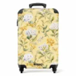 Bloesem patroon geel NBS - Handbagage koffer - Kinderen Unisex middel -productfoto_recht
