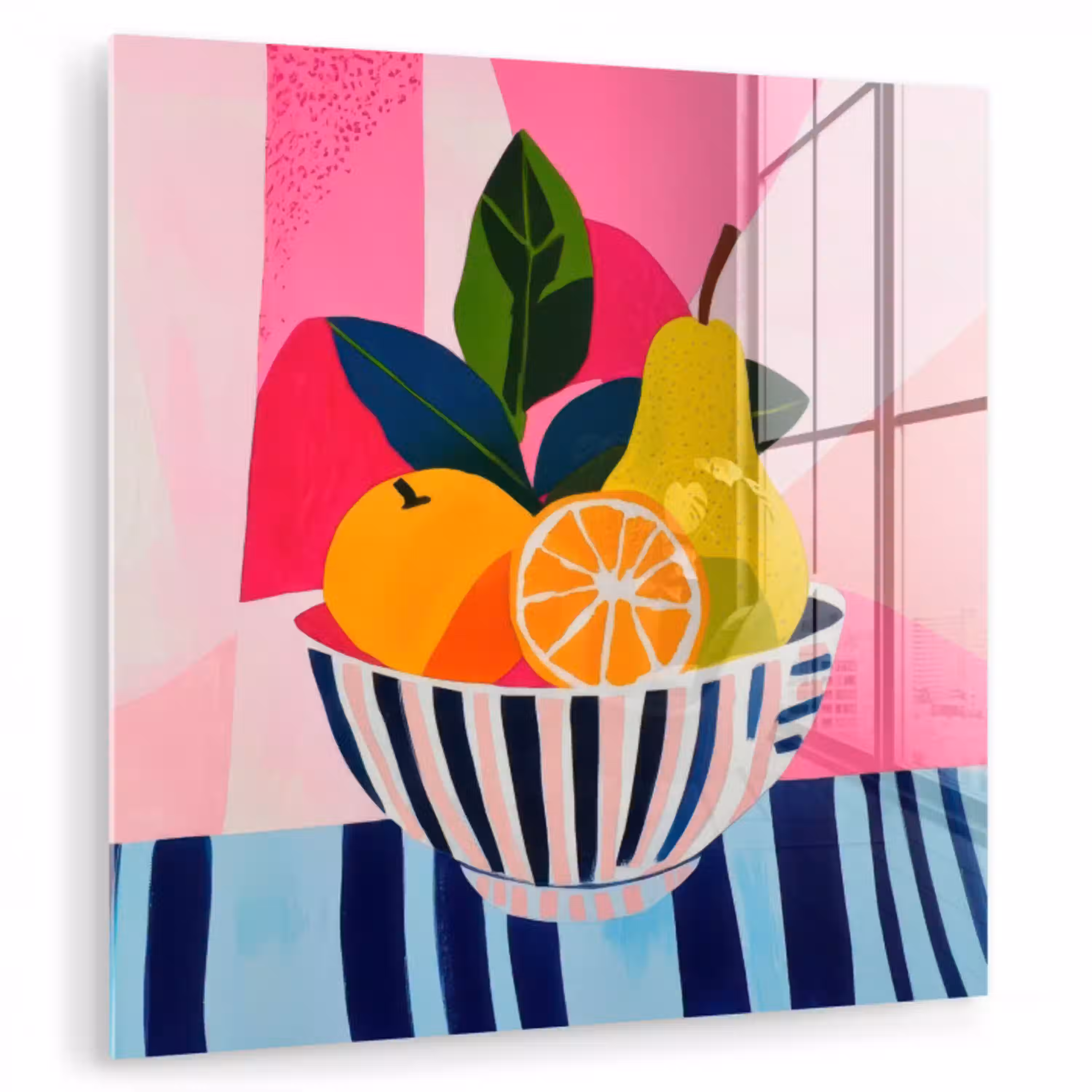 Fruit - Abstracte achtergrond - Roze plexiglas 5mm klein -zzzproduct_nieuw