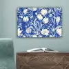 Bloemen - Delfts Blauw - Patroon - Tulp canvas 2cm klein -sfeer4