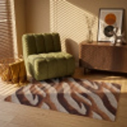 Zebra - Bruin - Patroon Vloerkleed Rechthoek klein 1091 -atmosphere_sfeer1_global