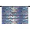Metallic - Bakstenen - Glans - Kleuren Wandkleed katoen klein 269 -zz3d