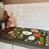 Bloemen - Illustratie - Groen Inductie beschermer vinyl 3mm klein -sfeer3