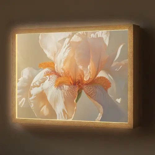 Close up - Oranje - Iris Light Box met batterij (Wandlamp) middel -z3d_website