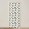 Grafisch - Modern - Zwart deurposter klein 289 -3d_beige