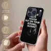 Tekst - Bokshandschoenen - Wit Telefoonhoesje iPhone 17 Pro klein -sfeer3_NL