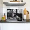 Kat - Koffie - Brood - Zwart Inductie beschemer met haakjes klein -sfeer2