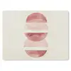 Minimalistisch - Cirkels - Roze muismat rubber klein -3d