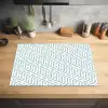 Design - Geometrie - Patroon - Groen Inductie beschermer vinyl 3mm klein 276 -sfeer5