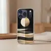 Maan - Cirkel - Goud Telefoonhoesje iPhone 17 Pro klein -sfeer2