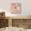 Glazen - Bloem - Roze aluminium wit klein -sfeer3