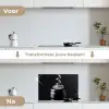 Kurkentrekker - Wijn - Zwart - Wit keuken achterwand spatscherm klein -voor_na_NL