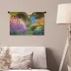 Tuinhuisje - Blauw - Bloemen Wandkleed katoen klein -sfeer4