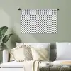 Design - Lijn - Patroon - Zwart - Wit Wandkleed katoen klein 269 -sfeer7