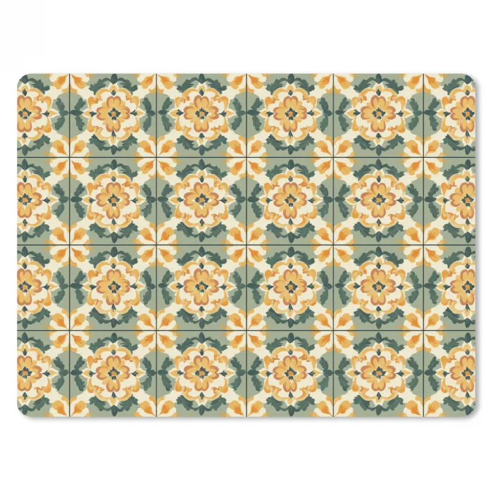 Keramiek - Verweerd - Kleurrijk muismat rubber klein 262 -3d