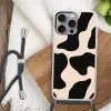Vlekkenpatroon - Koe - Beige Hoesje iPhone 16 Pro Max met koord klein -sfeer4