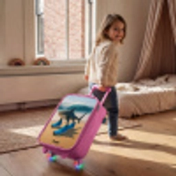 Tralalero tralala Kinderkoffer - Roze klein -sfeer1
