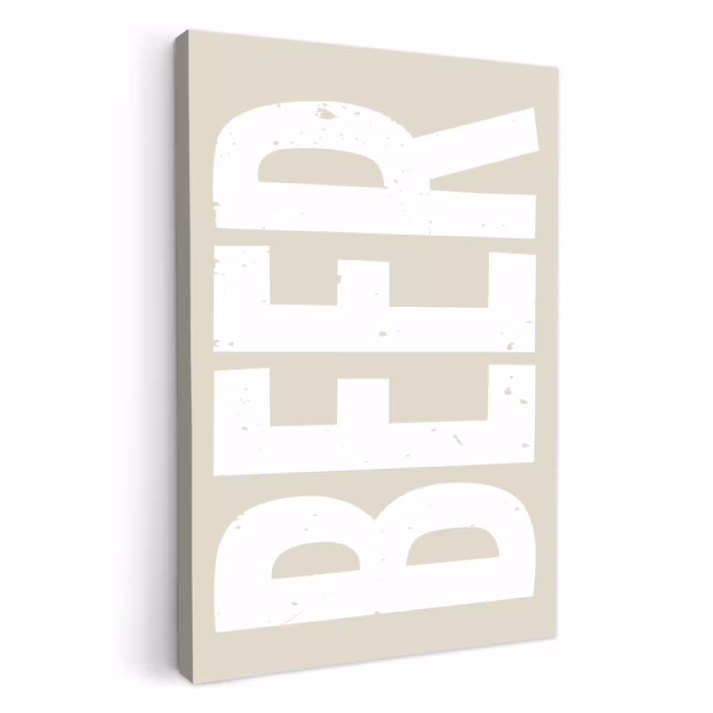 Beer - Japandi - Beige - Decoratie KitchenYeah - Keuken - Canvas klein -3d