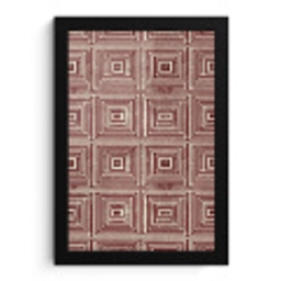 Geometrisch - Patroon - Rood fotolijst zwart zonder passe partout klein 224 -3d