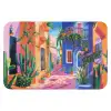Geel - Blauw - Oranje - Huis WCmat klein -3d