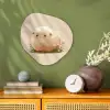 Schaap - Beige - Bloemen Wandcirkel Organisch Forex 3mm klein -sfeer2
