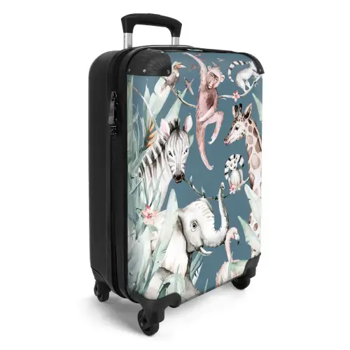 Jungle Dierenfeest NBS - Handbagage koffer - Unisex middel -productfoto_3d