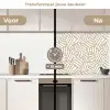 Abstract - Modern - Beige keuken achterwand 2 middel 871 -voor-na2_NL