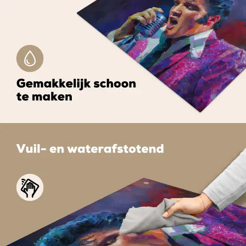 Expressief - Microfoon - Paars Inductie beschemer met haakjes middel -ky-schoon-nl