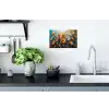 Watercolor - Bloemen - Kunst - Modern Muursticker klein -keuken