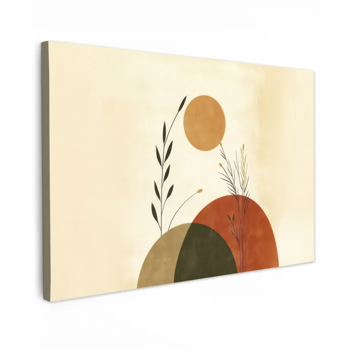 Planten - Abstract - Vormen canvas 2cm klein -z3d