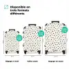 Valentijn hartjes verspreid patroon zwart NBS - Handbagage koffer - Kinderen Unisex middel zzzzzzVergelijking_3FR