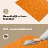 Water - Druppels - Oranje Inductie beschemer met haakjes klein -ky-schoon-nl