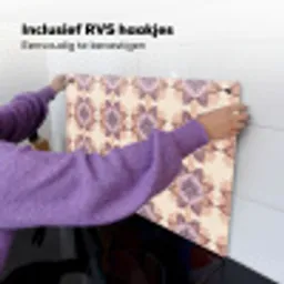 Klassiek - Patroon - Paars Inductie beschemer met haakjes klein 777 -ky-ophangen-nl