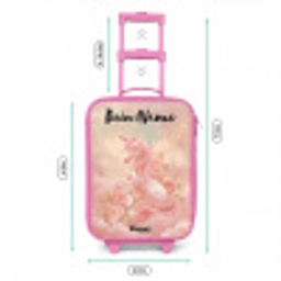 Eenhoorn - Wolken - Roze Kinderkoffer - Roze klein -productfoto_formaten