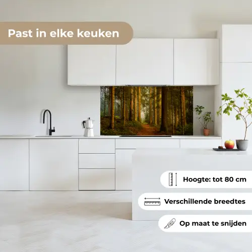 Bos - Natuur - Bomen - Landschap - Bladeren keuken achterwand 2 middel -sfeer4_NL