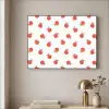 Oranje - Sinaasappel - Bloemetje Textielframe zwart klein 947 -sfeer2