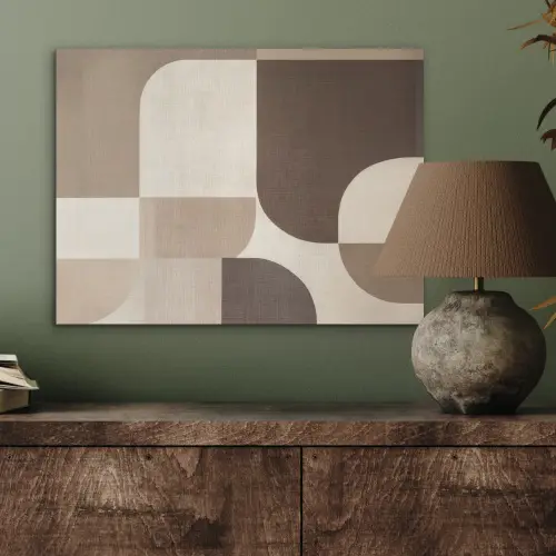 Geometrisch - Geweven structuur - Modern PET vilt klein -sfeer2