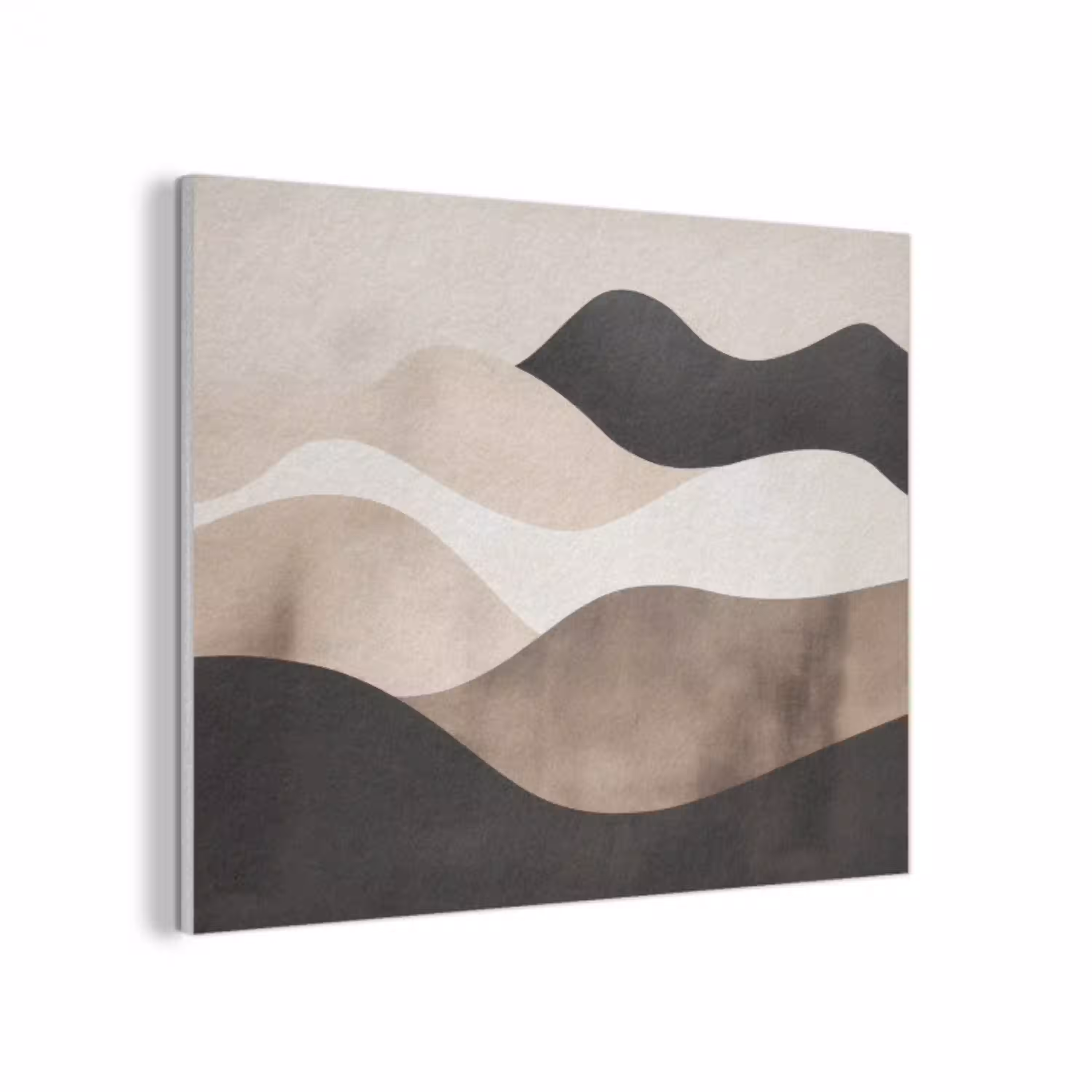 Abstract - Landschap - Golven - Crèmekleur PET vilt klein -3d