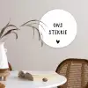 Ons stekkie - Spreuken - Quotes Wandcirkel kunststof plaat 5mm dik klein -sfeer4