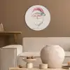 Kerstman - Kerst - Quote - Beige Akoestische PET Vilt - Rond klein -sfeer1
