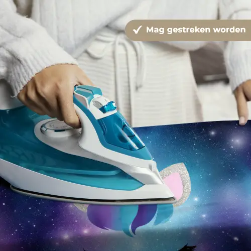 Eenhoorn - Sterren - Magisch - Blauw Wandkleed katoen klein -sfeer9