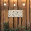 Bakstenen - Muur - Licht - Wit tuinposter los doek klein -sfeer1