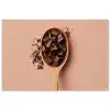 Chocola - Hout - Lepel tuinposter los doek groot -3d