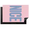 Nice - Paars - Roze Inductie beschermer vinyl 3mm klein -3d