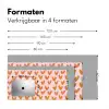 Hartjes - Getekend - Oranje Muismat XXL klein 681 -sfeer5