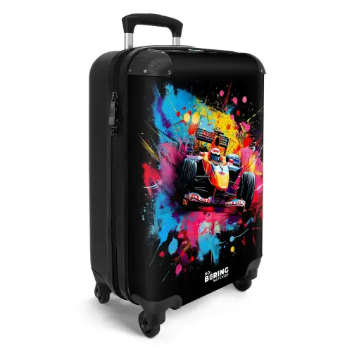 Formule 1 auto met graffiti NBS - Handbagage koffer - Unisex middel -productfoto_3d