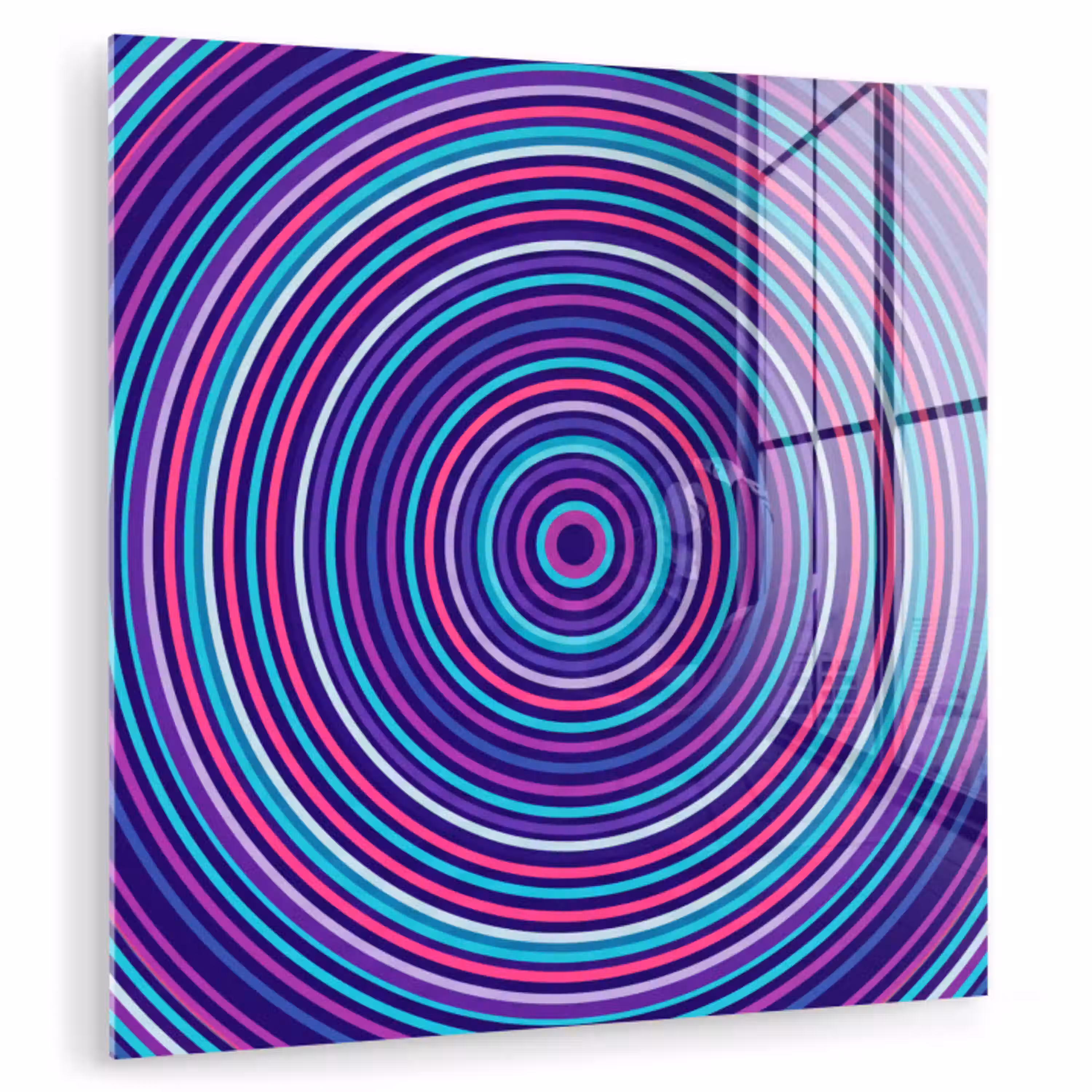 Abstract - Cirkels - Kleurrijk plexiglas 5mm klein -zzzproduct_nieuw