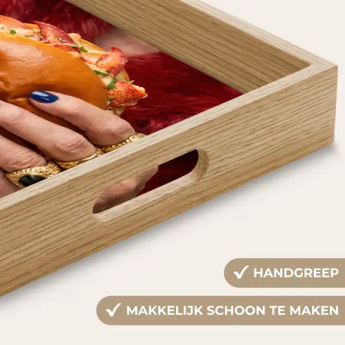 Broodje - Bontjas - Goud Dienblad Rechthoek middel -USP_HandgreepNL